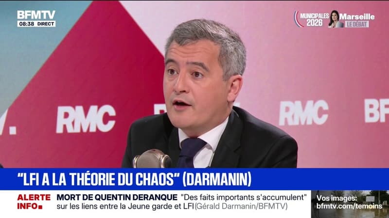 Gérald Darmanin souhaite "une peine d'inéligibilité" pour "des gens condamnés pour violences physiques en lien avec des violences en réunion"