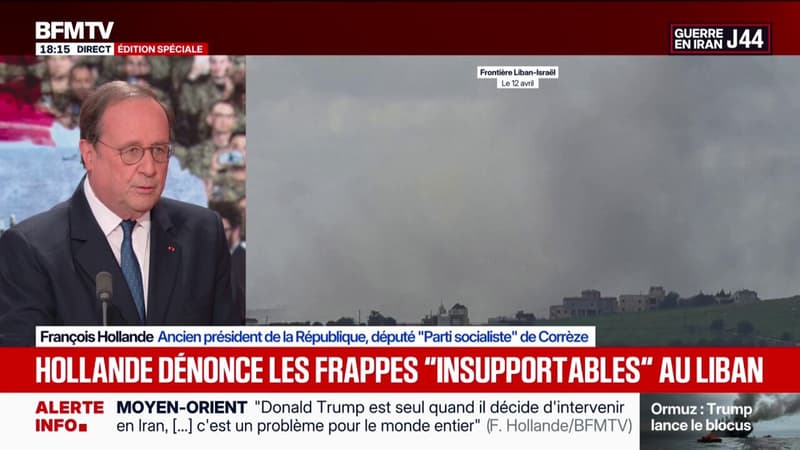 Frappes israéliennes au Liban: "C'est insupportable (...) elles sont illégitimes", déclare François Hollande, ancien président de la République