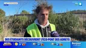 Les Adrets-de-l'Estérel : des étudiants découvrent l'éco-pont, un lieu pour les animaux