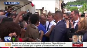 Visite en Martinique: premier bain de foule pour Emmanuel Macron