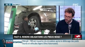 Faut-il rendre obligatoire les pneus neige en hiver? Ca fait débat sur RMC