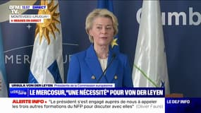 Mercosur: "Cet accord est un accord gagnant-gagnant", rassure Ursula Von Der Layen, présidente de la Commission européenne