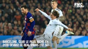 Barcelone club le plus riche du monde en 2019 devant le Real Madrid (le PSG est 5e)
