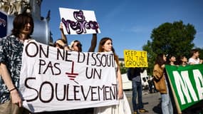 Manifestation à Paris le 23 juin 2023 contre la dissolution des Soulèvements de la terre