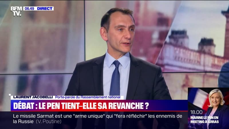 Débat: pour Laurent Jacobelli, porte-parole du RN, Emmanuel Macron a été 