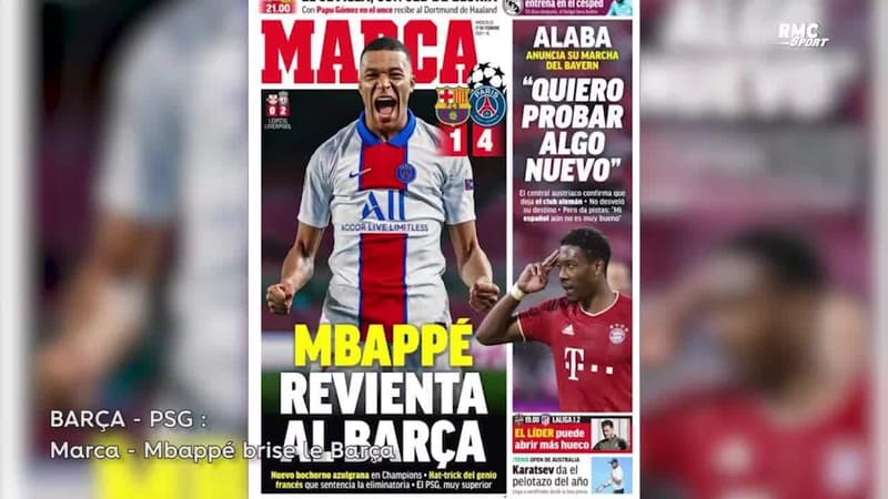Barça - PSG : La presse européenne s’enflamme pour Mbappé