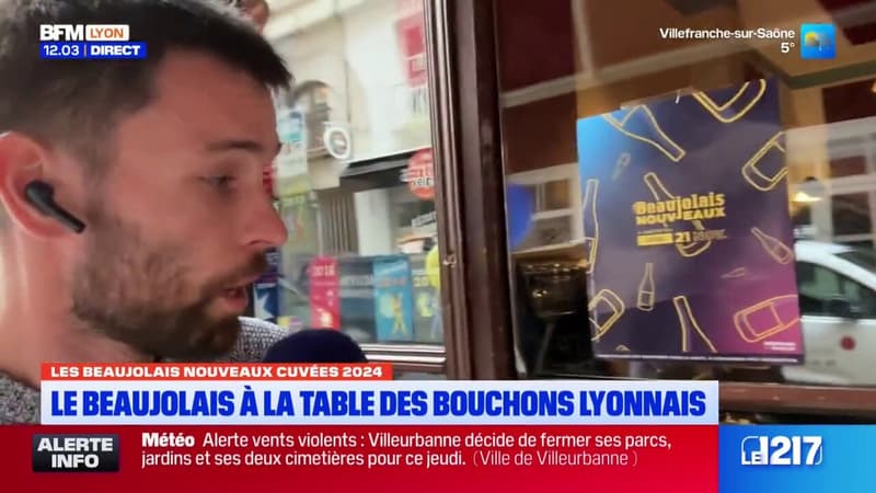 Le Beaujolais nouveau à la table des bouchons lyonnais