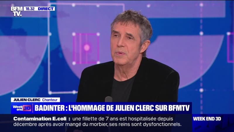 Julien Clerc, au sujet de la mort de Robert Badinter: 