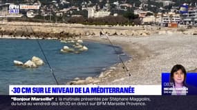 Marseille: une baisse du niveau de la mer Méditerranée inhabituelle 