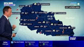 Météo Nord-Pas-de-Calais: une journée orageuse avec des températures qui passent en dessous des moyennes de saison, jusqu'à 23°C à Maubeuge 