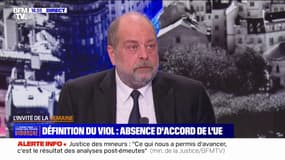 Rejet d'une définition du viol à l'échelle européenne: "L'Union européenne n'est pas compétente", affirme Éric Dupond-Moretti