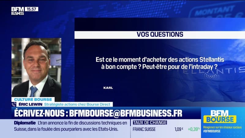 Culture Bourse : « Est-ce le moment d'acheter des actions Stellantis à bon compte ? Peut-être pour de l'intraday ? », par Julie Cohen-Heurton - 23/06