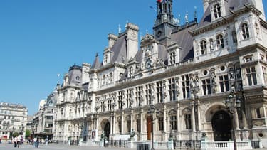 La façade de l'Hôtel de ville de Paris, le 6 mai 2008.