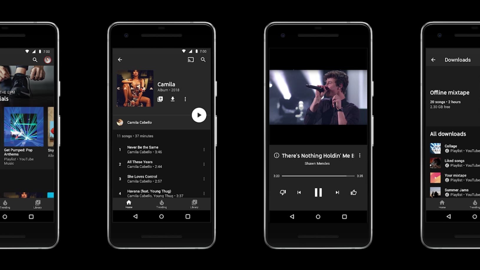 Un aperçu de YouTube Music.