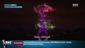 Des milliers de personnes se sont massées à Paris pour assister au feu d'artifice du 14 juillet