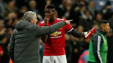José Mourinho et Paul Pogba (Manchester United)
