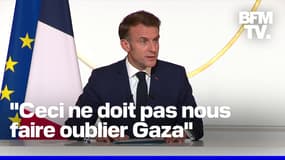 Frappes israéliennes en Iran: la conférence de presse d'Emmanuel Macron en intégralité