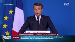 Emmanuel Macron se satisfait de la parité obtenue aux postes clés de l'Union Européenne