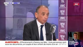 Éric Zemmour affirme que les militants de SOS Racisme "n'avaient rien à faire" à son meeting à Villepinte