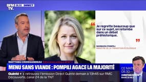 Menu sans viande: Barbara Pompili regrette "un débat préhistorique"