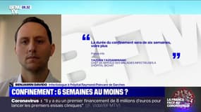 "C'est le début en France." Un infectiologue de l'hôpital de Garches prévient que si la quarantaine ne fonctionne pas il faudra un confinement plus contraignant