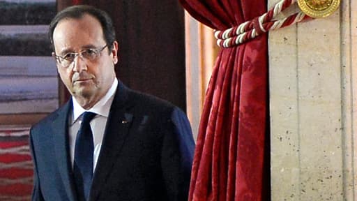 François Hollande mardi 14 janvier au palais de l'Elysée