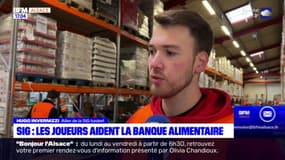 SIG Strasbourg: les joueurs viennent en aide à la banque alimentaire