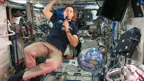 Thomas Pesquet à bord de la station spatiale internationale (ISS)