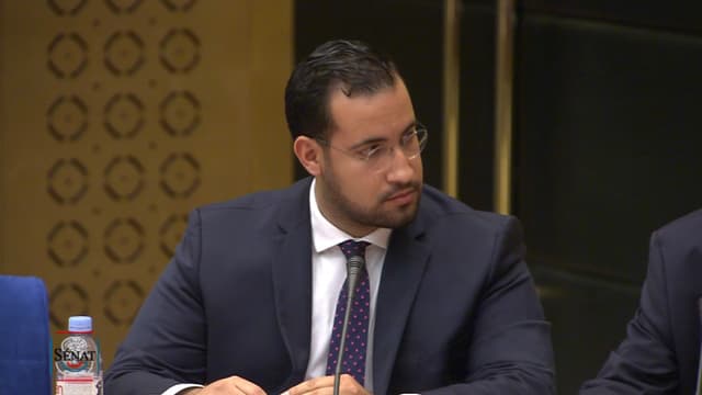 Alexandre Benalla face à la commission d'enquête du Sénat. - BFMTV