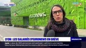 Les salariés de la chaîne de télévision Euronews en grève à Lyon