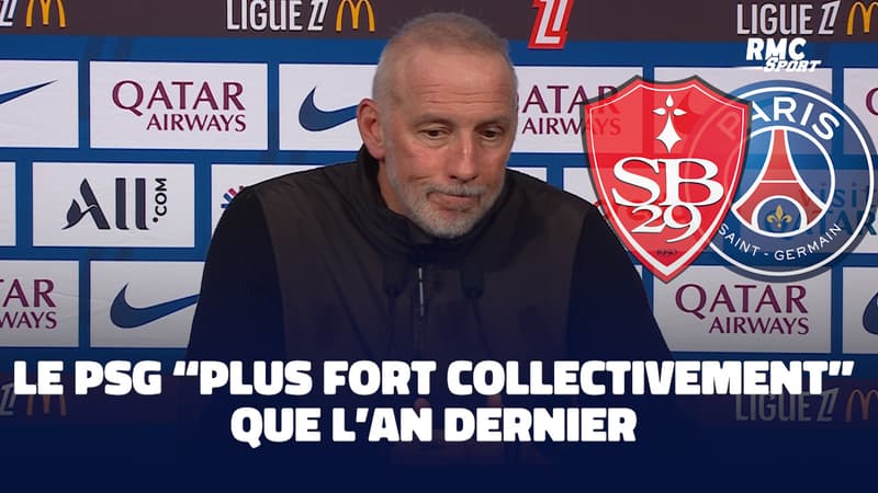 PSG 3-1 Brest : Les Parisiens "plus forts collectivement" que l'an dernier relève Roy