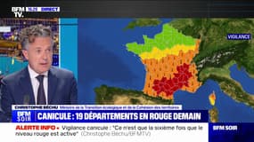 Canicule: "Quand on est en vigilance rouge, on se préoccupe de tout le monde" explique Christophe Béchu, ministre de la Transition écologique