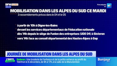 Vote du budget à l'Assemblée Nationale : les mobilisations prévues ce mardi dans les Alpes du Sud