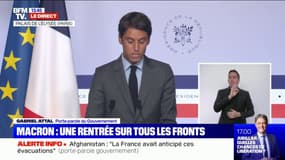 Gabriel Attal sur les évacuations en Afghanistan: "De telles opérations n'autorisent aucun laxisme"