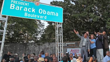 Le boulevard Barack Obama à Los Angeles