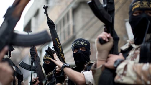 Des militants jihadistes palestiniens lors de funérailles de l'un des leurs à Gaza, le 11 mars dernier.