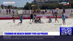 Marseille: tournoi de beach rugby au Prado