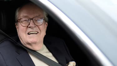 Le président d'honneur du FN Jean-Marie Le Pen, le 4 mai 2015