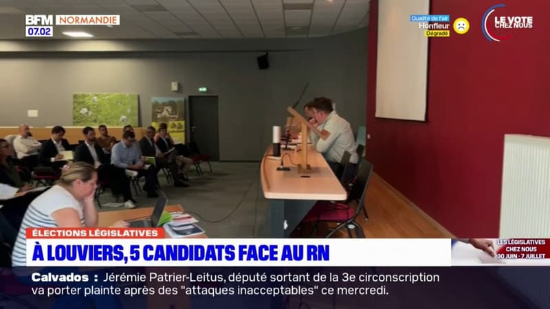 Législatives à Louviers: cinq candidats pour battre Kévin Mauvieux, député sortant RN