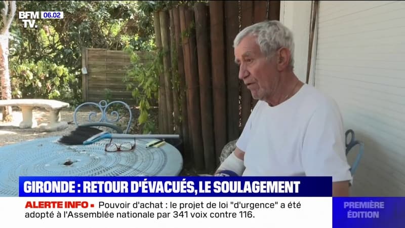 Incendies en Gironde: le soulagement des 3000 habitants de la Teste-de-Buch qui ont pu regagner leur logement