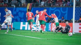 Cristiano Ronaldo a chambré Jindrich Stanek lors de Portugal-République tchèque, le 18 juin 2024 à l'Euro