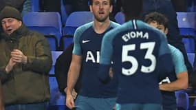 Harry Kane lors de Tranmere-Tottenham