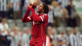 Rio Ngumoha lors de Newcastle-Liverpool, le 25 août 2025 en Premier League