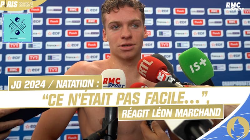 JO 2024 / Natation : “Ce n’était pas facile…”, réagit Léon Marchand à son premier 400 m 4 nages aux championnats de France