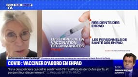 Covid: pour le Pr Élisabeth Bouvet, "il faut agir prioritairement (…) vacciner les résidents des Ehpad ainsi que les professionnels qui y travaillent"