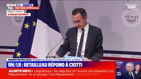 "C'est une double faute": Bruno Retailleau répond à Éric Ciotti sur la volonté d'un accord LR/RN aux législatives