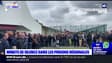 Fourgon pénitentiaire attaqué: les images de la minute de silence devant la maison d'arrêt de Sequedin, en hommage aux agents tués dans l'Eure