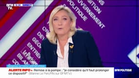 Marine Le Pen explique "qu'à priori" les députés RN ne voteront pas la motion de censure de la Nupes