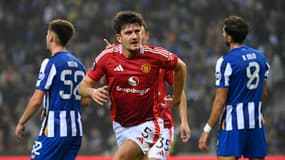 Le défenseur de Manchester United Harry Maguire, buteur face au FC Porto le 3 octobre 2024