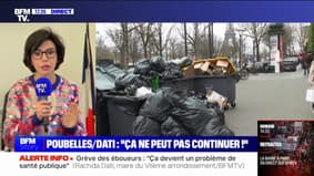 Rachida Dati sur la grève des éboueurs: "Est-ce que le droit de grève c'est mettre en danger les autres?"